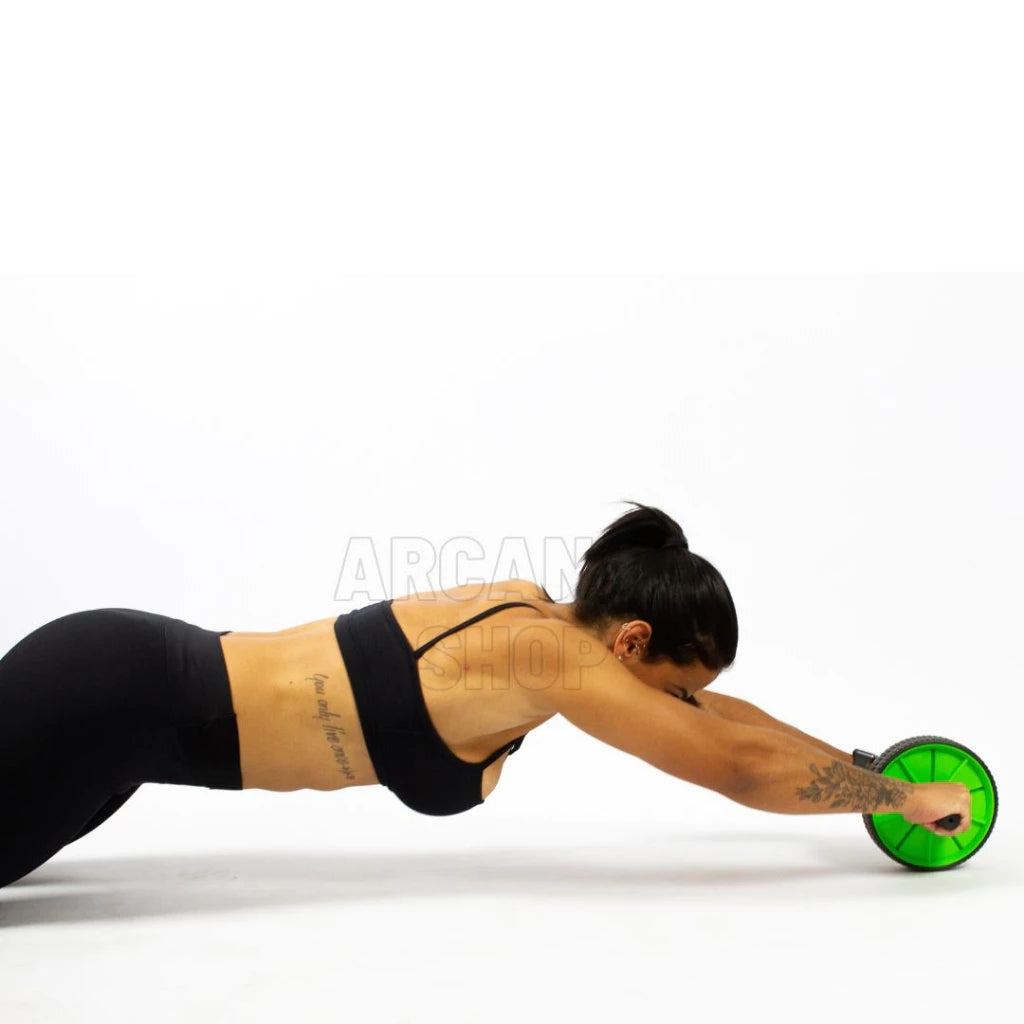 Roda Rolo Rodinha  Abdominal Dupla  Aparelho  Lombar Academia Exercícios
