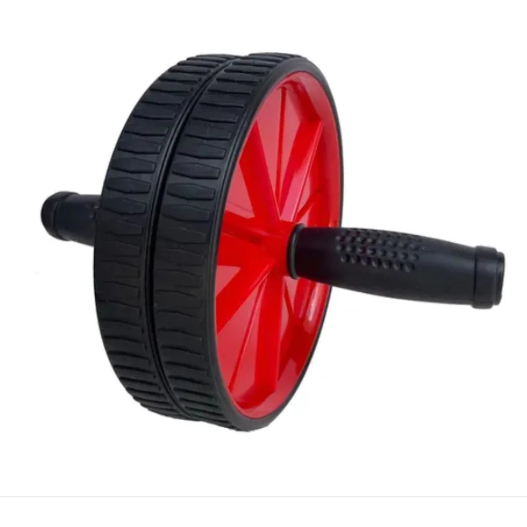 Roda Rolo Rodinha  Abdominal Dupla  Aparelho  Lombar Academia Exercícios